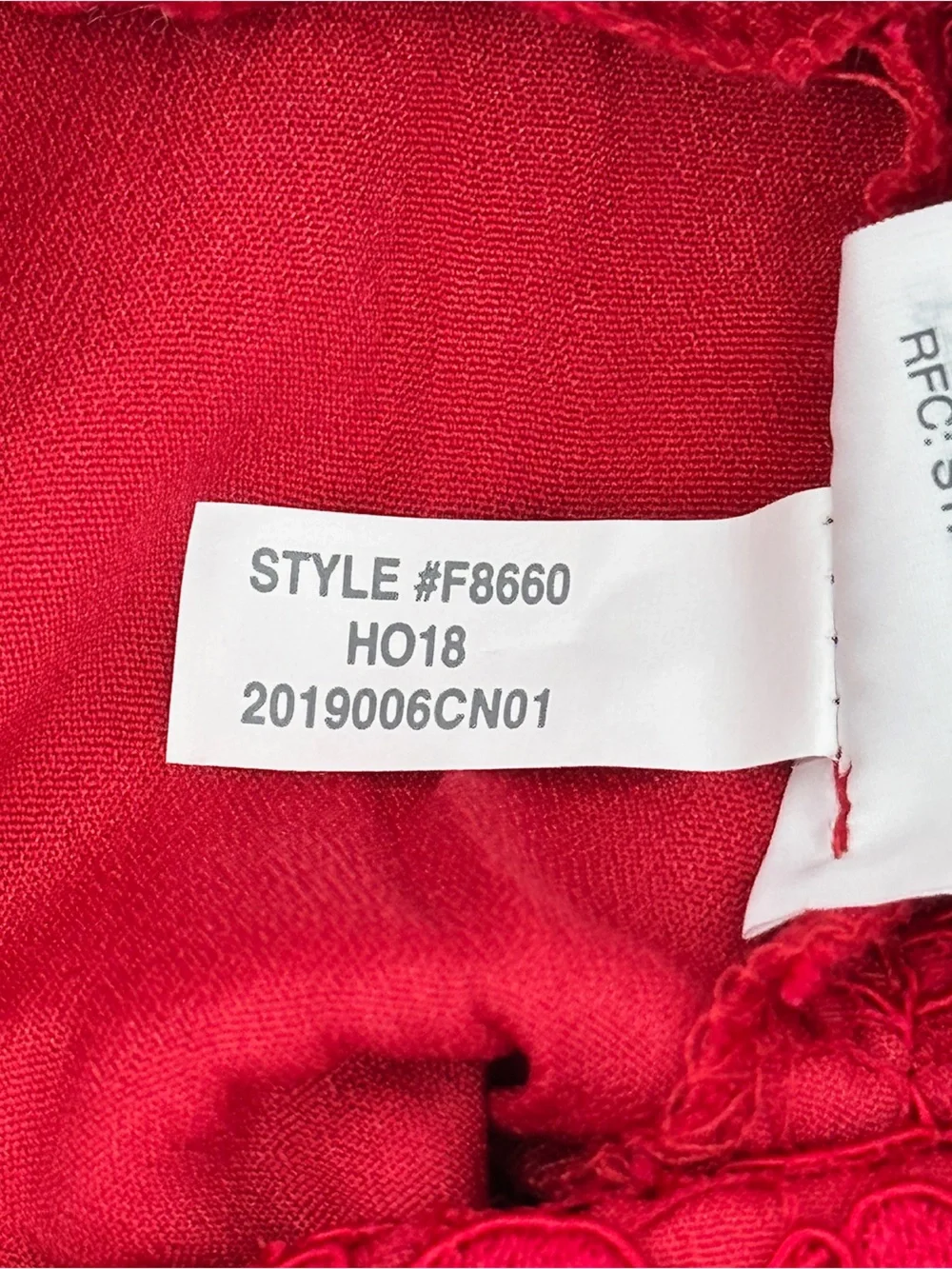 J.Crew Red Lace Pencil Skirt Scalloped Eyelash Hem Lined Size 10 - Picture 7 of 13
